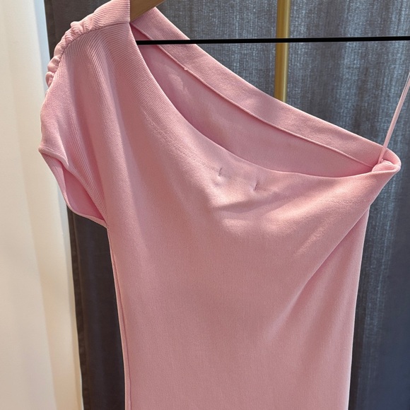Zara Soft Pink One-Shoulder Dress - Picture 4 of 5